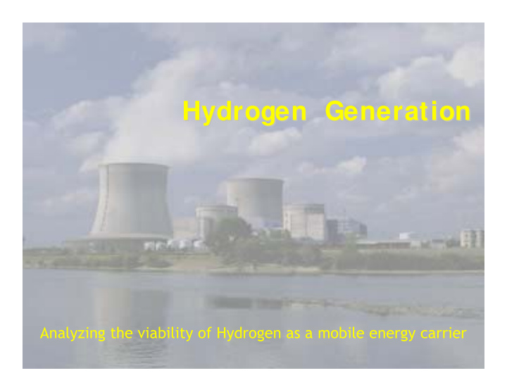 hydrogen generation hydrogen generation