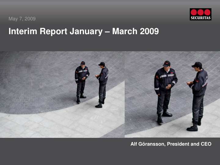 interim report january march 2009