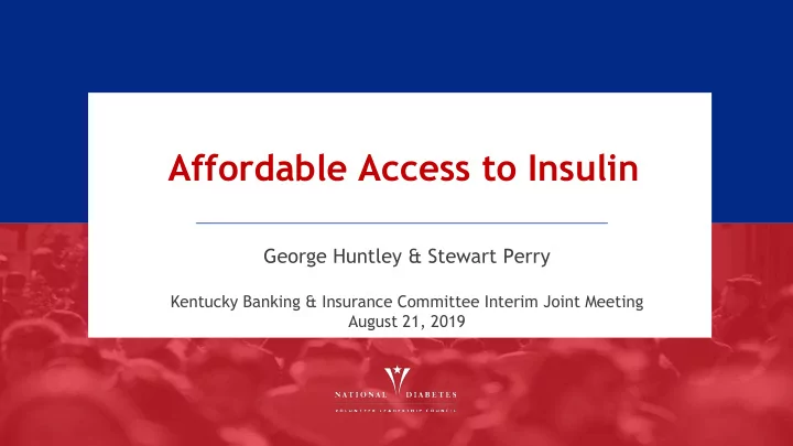 affordable access to insulin