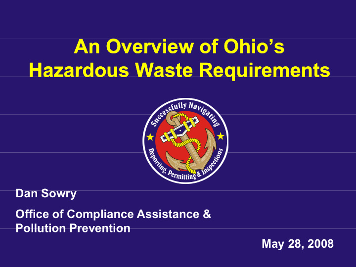 an overview of ohio s an overview of ohio s hazardous