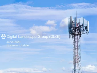 Digital Landscape Group (DLGI)  June 2020  Business Update  Notice to Recipient  Important Notices