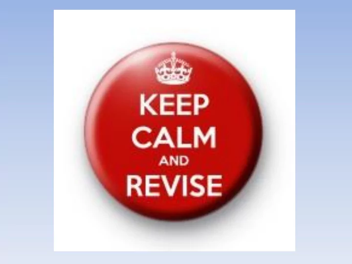 looking after yourself planning your revision