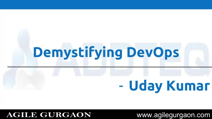 demystifying devops uday kumar