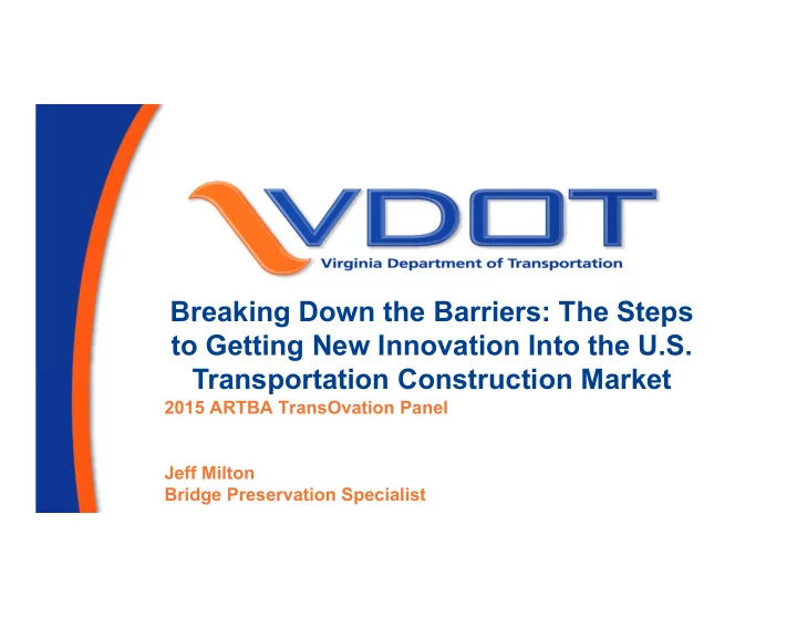 breaking down the barriers the steps to getting new