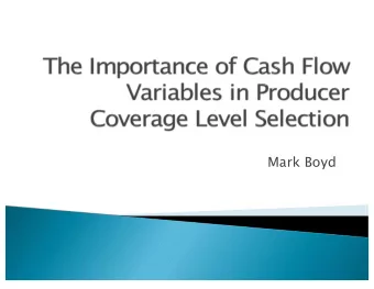 Mark Boyd } Participation Decisions } Coverage Type Selections } Coverage Level } Unit Type