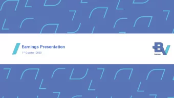 Earnings Presentation 1 st Quarter | 2020  Highlights 1 st Quarter 2020  Highlights Financial