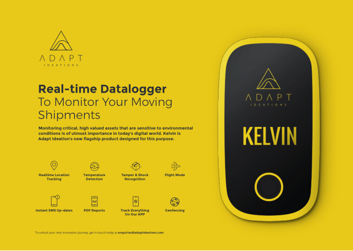 real time datalogger to monitor your moving shipments