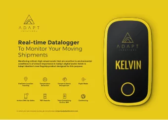 Real-time Datalogger  To Monitor Your Moving  Shipments  Monitoring critical, high valued assets