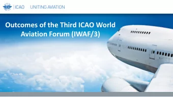Aviation Forum (IWAF/3)    Hosted by Nigeria in cooperation with African Union Commission