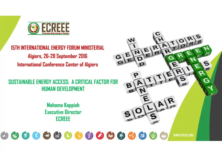 sustainable energy access a critical factor for human