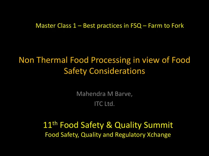 safety considerations
