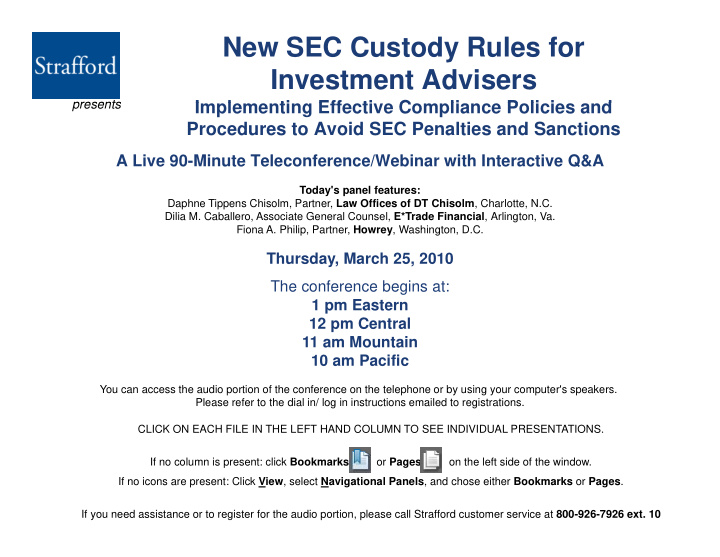 new sec custody rules for investment advisers