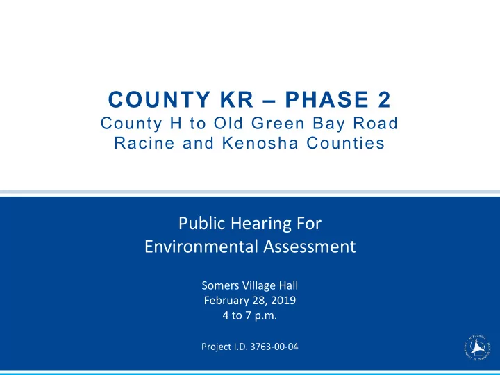 county kr phase 2