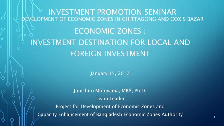 investment promotion seminar