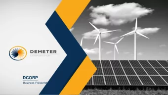DCORP  Business Presentation  2  3  About Us  Demeter Corporation Public Limited Company (DCORP) is