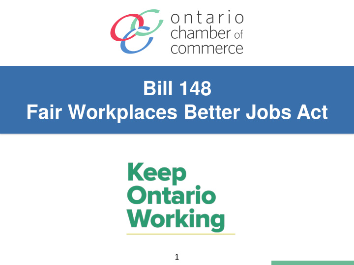 bill 148 fair workplaces better jobs act
