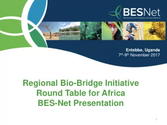 BES-Net Presentation  1  WHAT IS BES-NET?  A UNDP- managed capacity sharing Network of