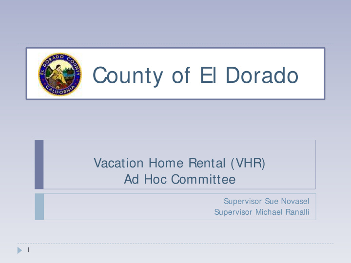 county of el dorado