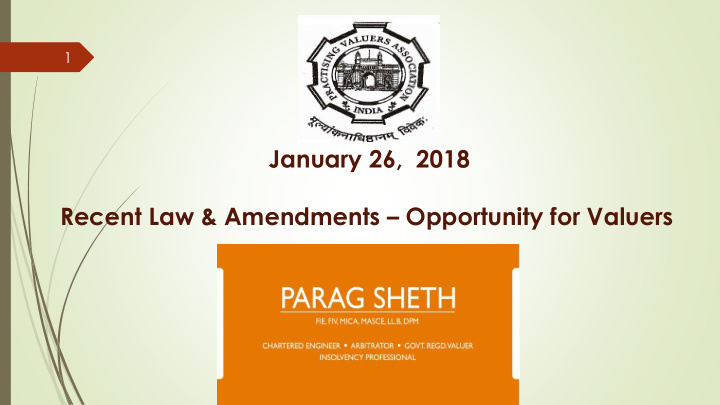 january 26 2018 recent law amendments opportunity for