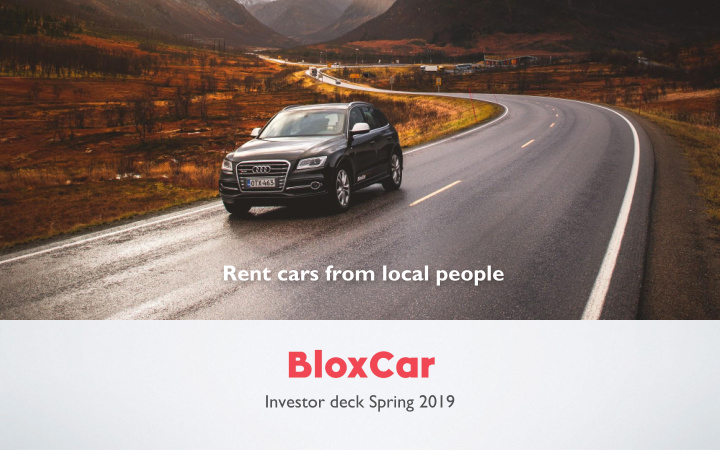 rent cars from local people