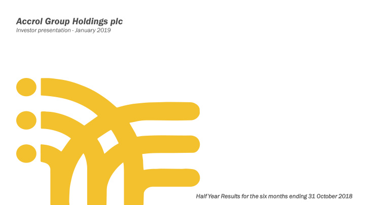 accrol group holdings plc