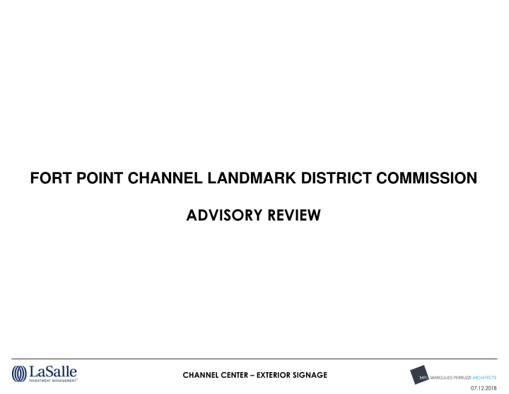 fort point channel landmark district commission