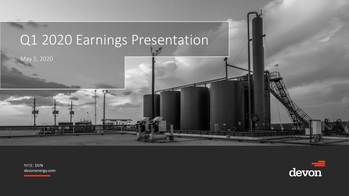 q1 2020 earnings presentation