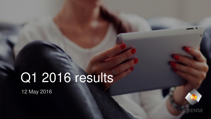 q1 2016 results