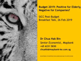 Dr Chua Hak Bin  Senior Economist, Maybank  +65 6231 5830  chuahb@maybank-ke.com.sg  SEE APPENDIX I