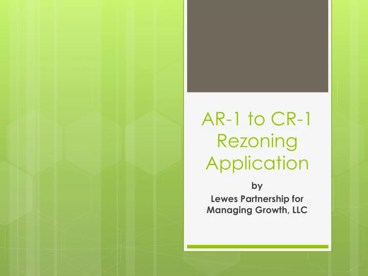 rezoning