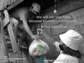 We will win this fight,  because kindness is infectious.  #TheFilipinoCan  CNPF  CORPORATE