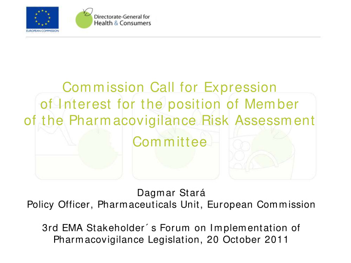 commission call for expression of interest for the