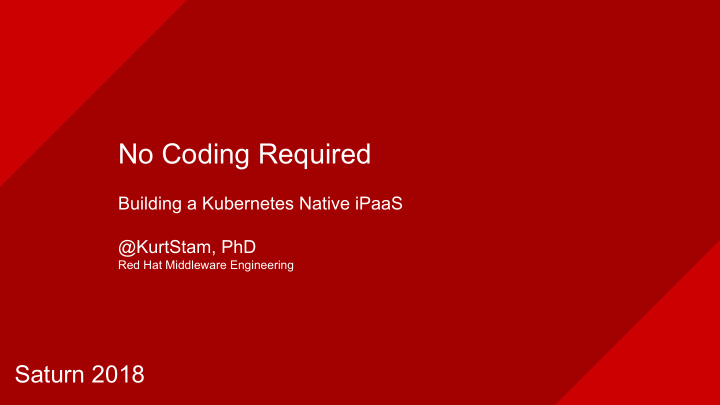 no coding required