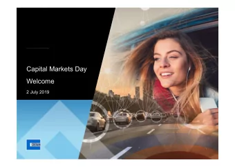 Capital Markets Day  Welcome  2 July 2019  Capital Markets Day  Alex Vaughan CEO  2 July 2019  Half