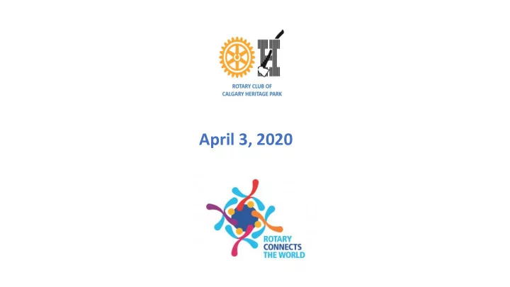april 3 2020
