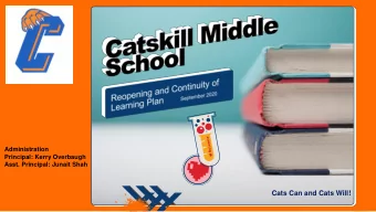 Cats Can and Cats Will!  Presentation Contents  Models of Learning  Student Expectations