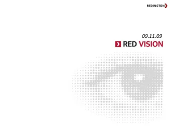 09.11.09  1 Market Snapshot: Summary of rate movements and important announcements Economics Watch: