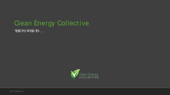 clean energy collective