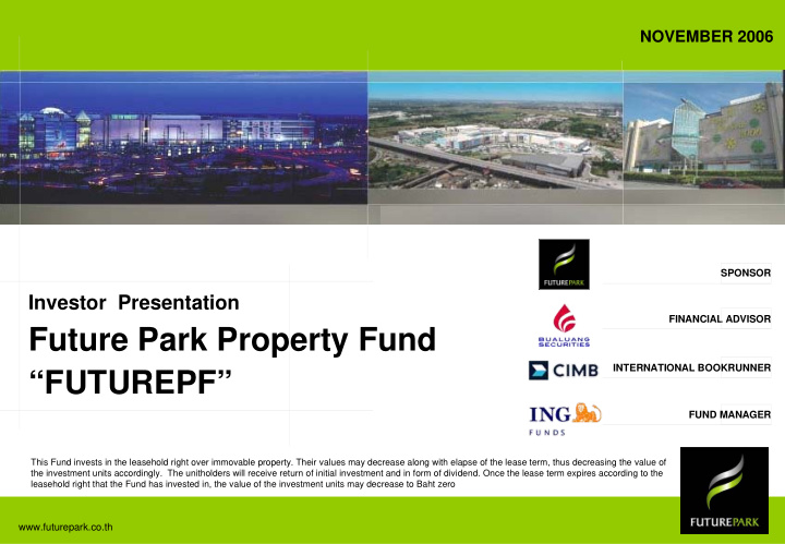 future park property fund