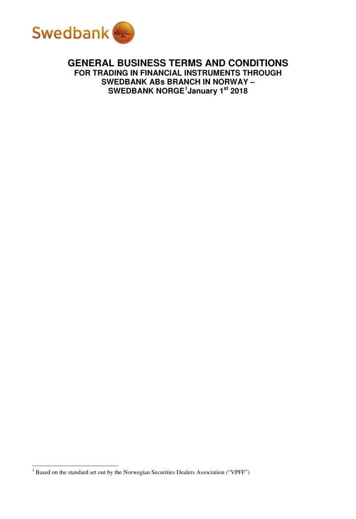 general business terms and conditions