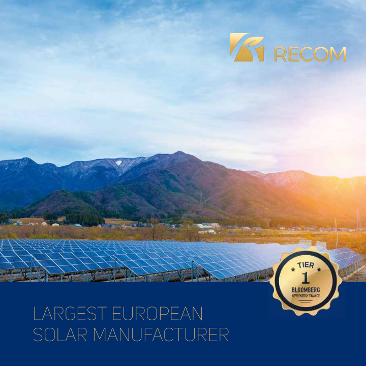 largest european solar manufacturer