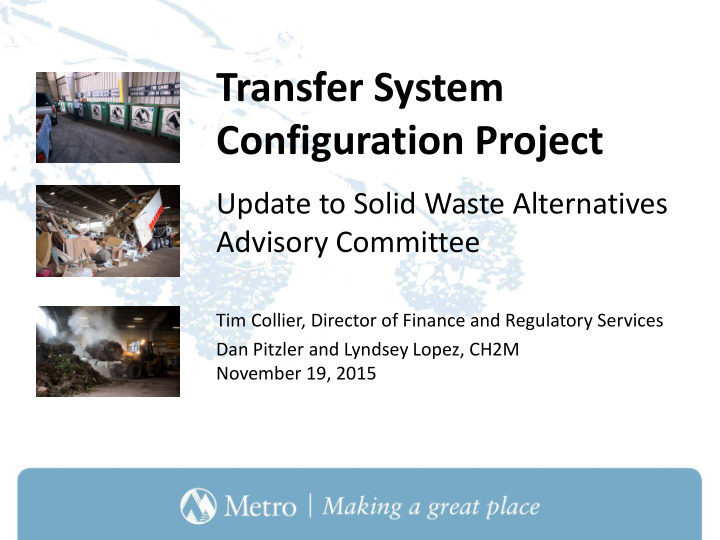 transfer system configuration project
