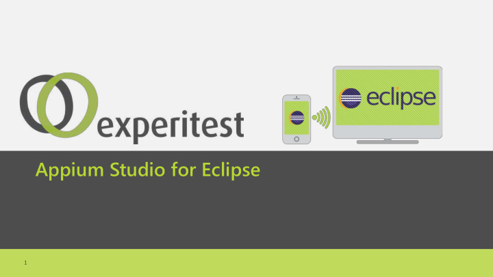 appium studio for eclipse