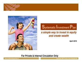 SIP  Mutual Fund Investments are subject to market risks. Please read the Statement of Additional