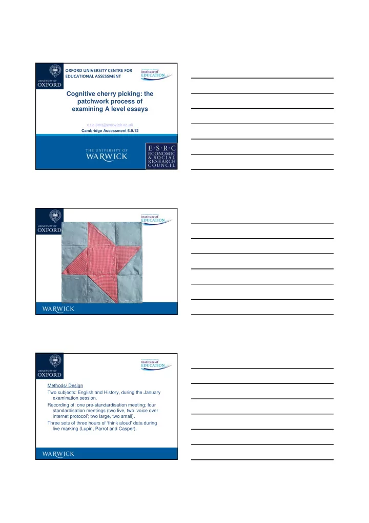 cognitive cherry picking the patchwork process of