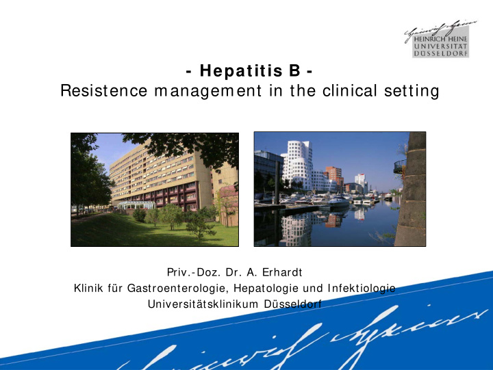 hepatitis b resistence management in the clinical setting