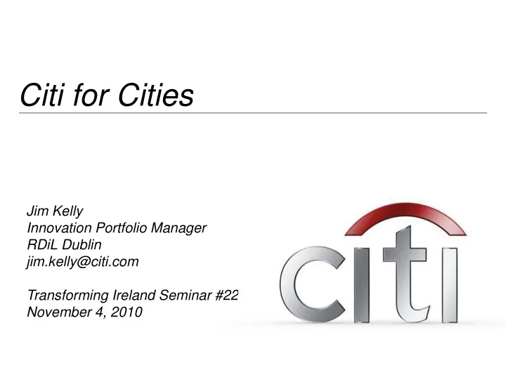 citi for cities citi for cities