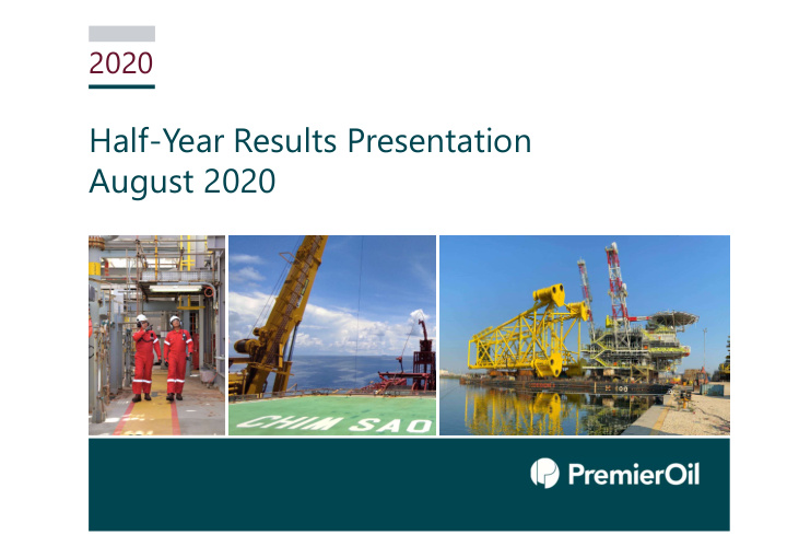 half year results presentation august 2020