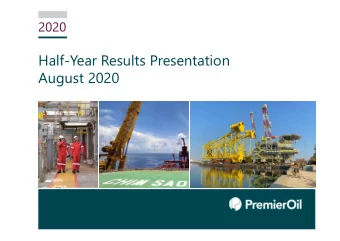 Half-Year Results Presentation  August 2020  Contents  Agenda  1. Opening remarks