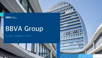 BBVA Group  Fourth Quarter 2016  2  Disclaimer  This document is only provided for information
